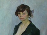 58-Портрет молодой женщины-хм-108х65